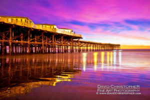 crystal pier, pacific beach, ca, san diego, sunset, fine art photography